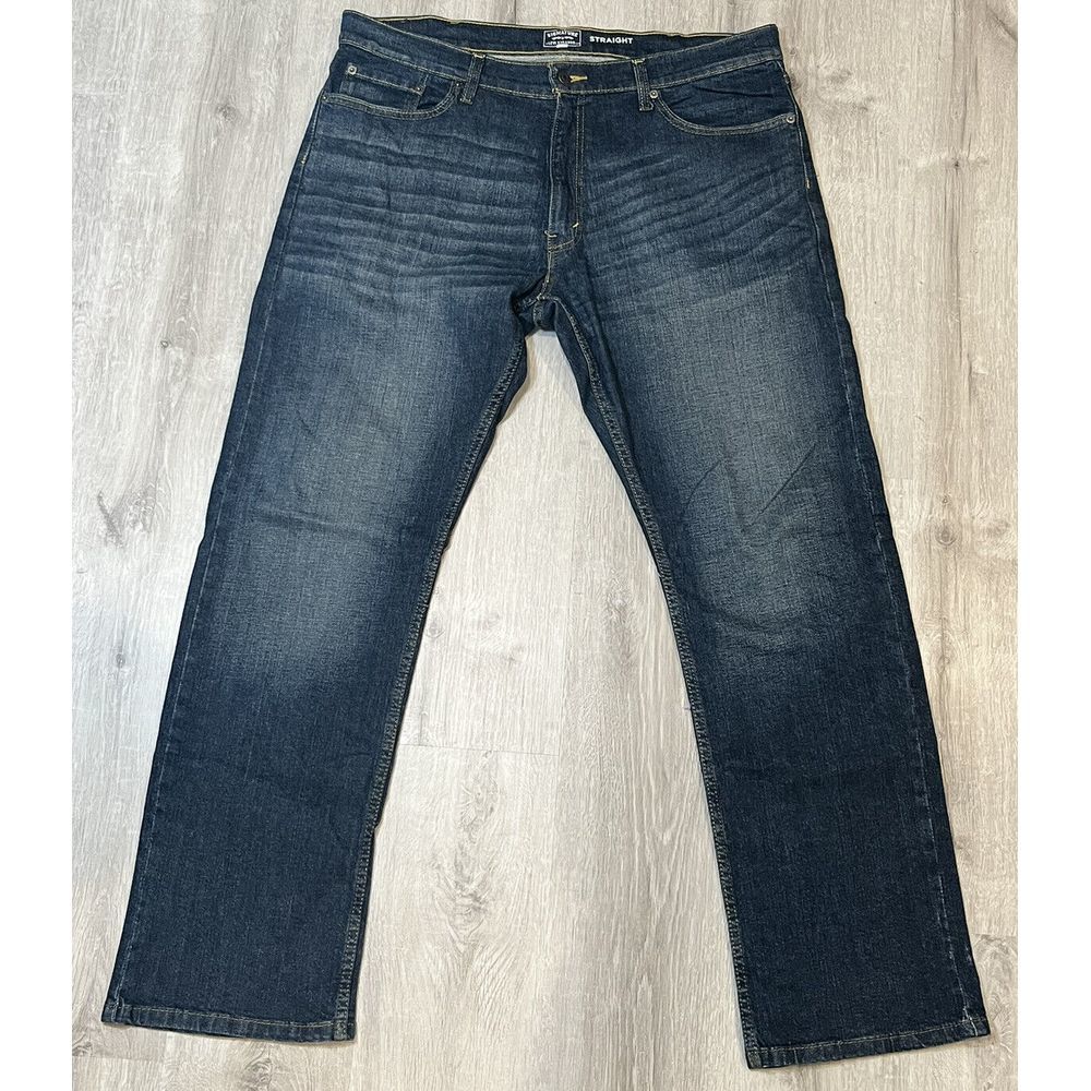 Signature by Levi‎ Strauss & Co. Gold Label Men's Straight Fit Flex Jeans  38x32
